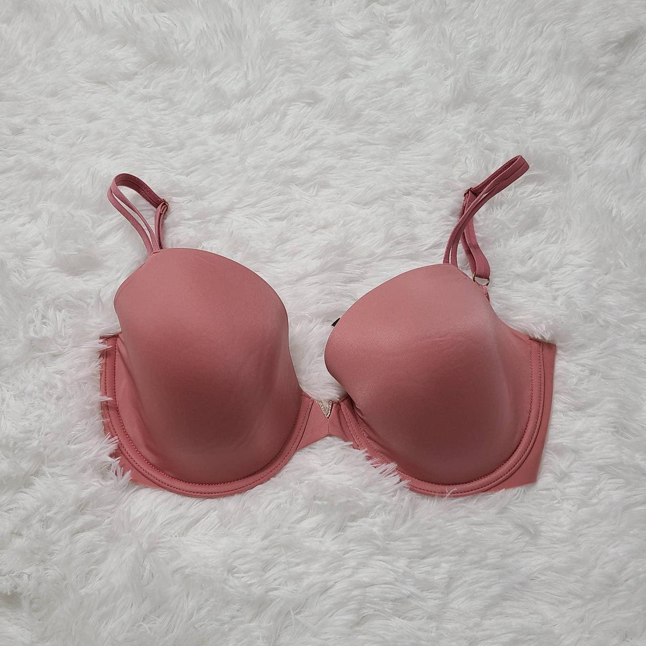 victoria's secret dusty pink bra. 32DDD. lined. - Depop