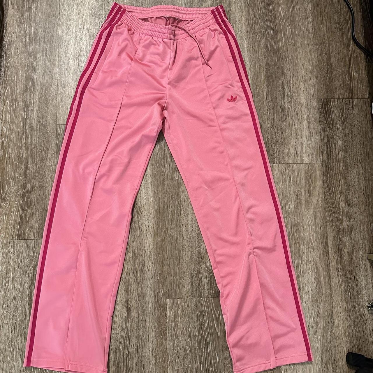 The prettiest double pink adidas track pants. Brand... Depop