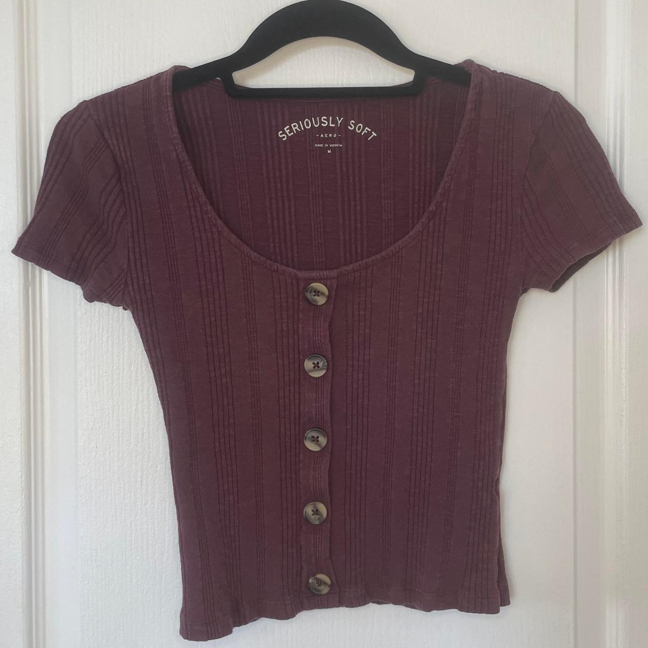 Aeropostale Women's Burgundy Shirt 