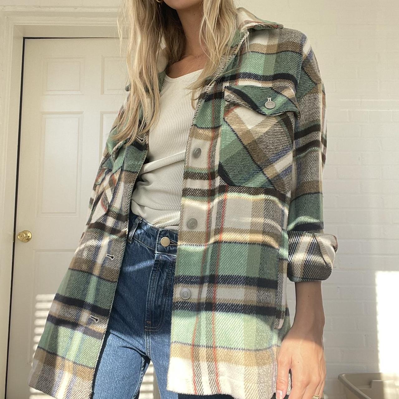 Zara light flannel jacket. Soft and warm. Worn a few Depop