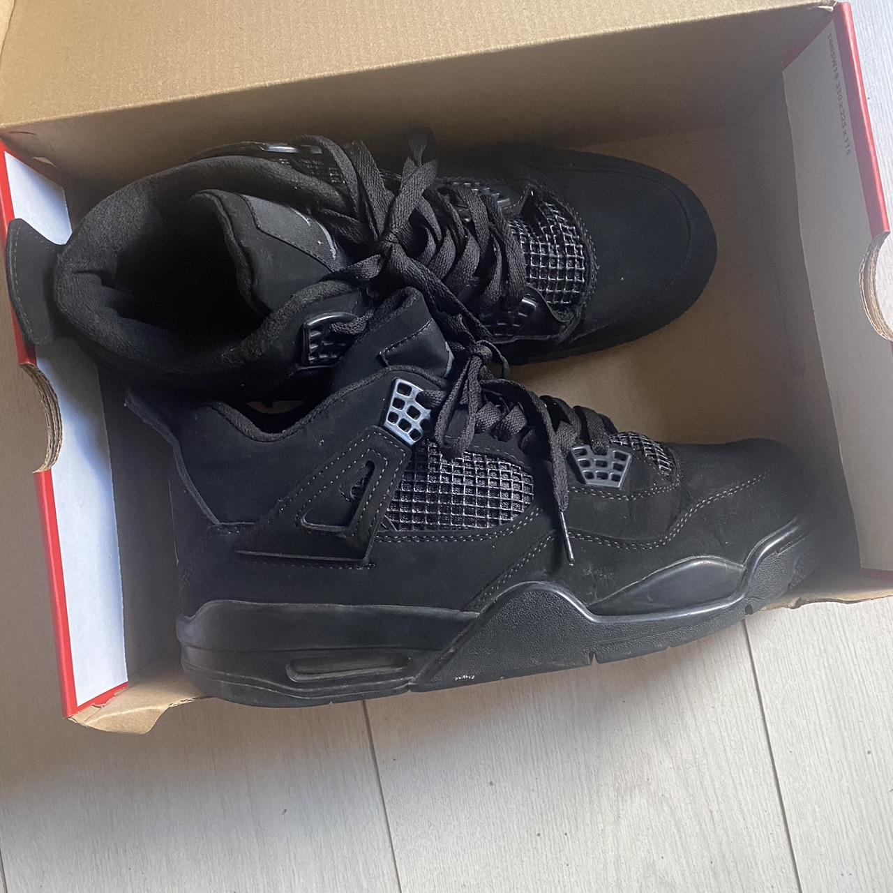 black cat 4s shoe box