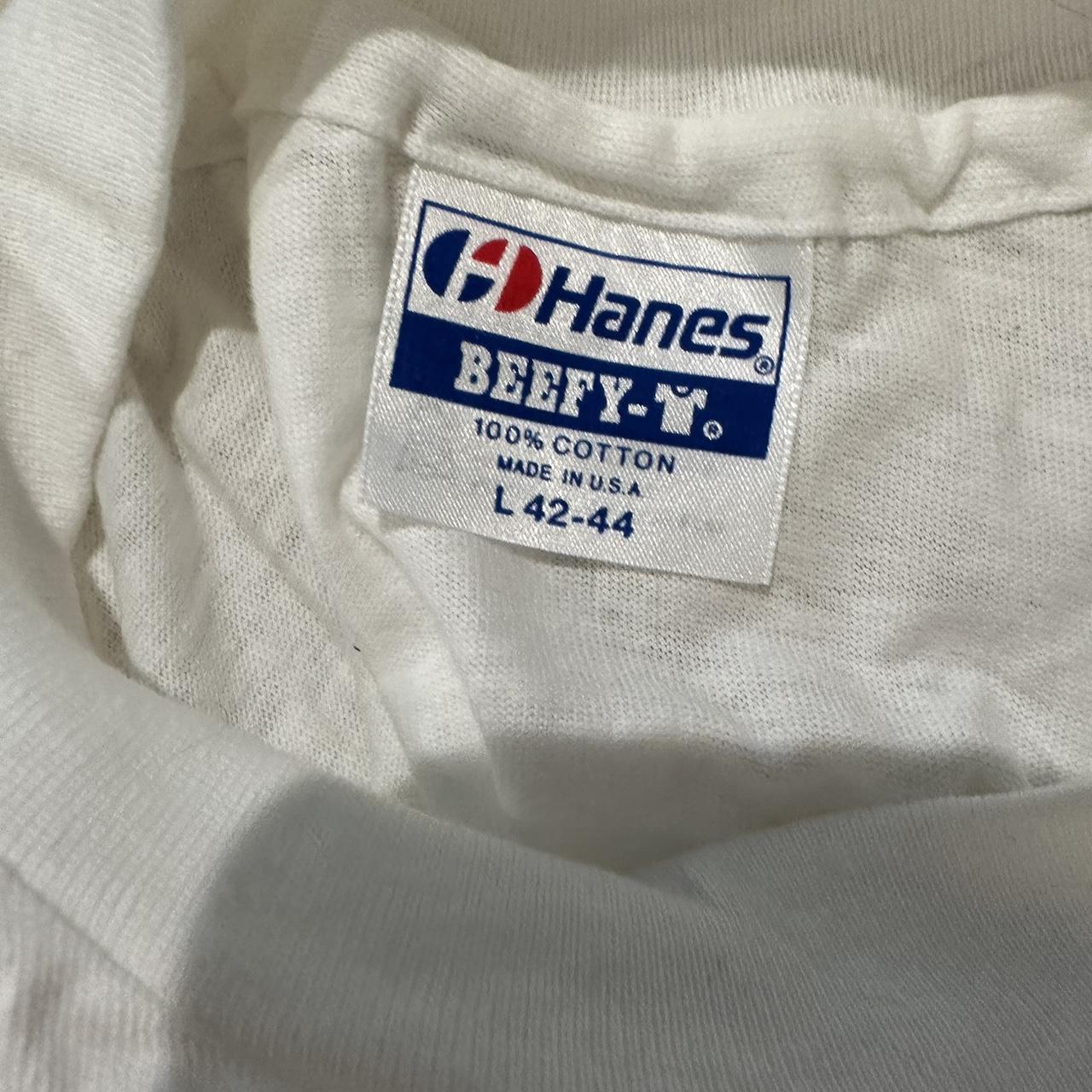 Hanes Men's White T-shirt | Depop