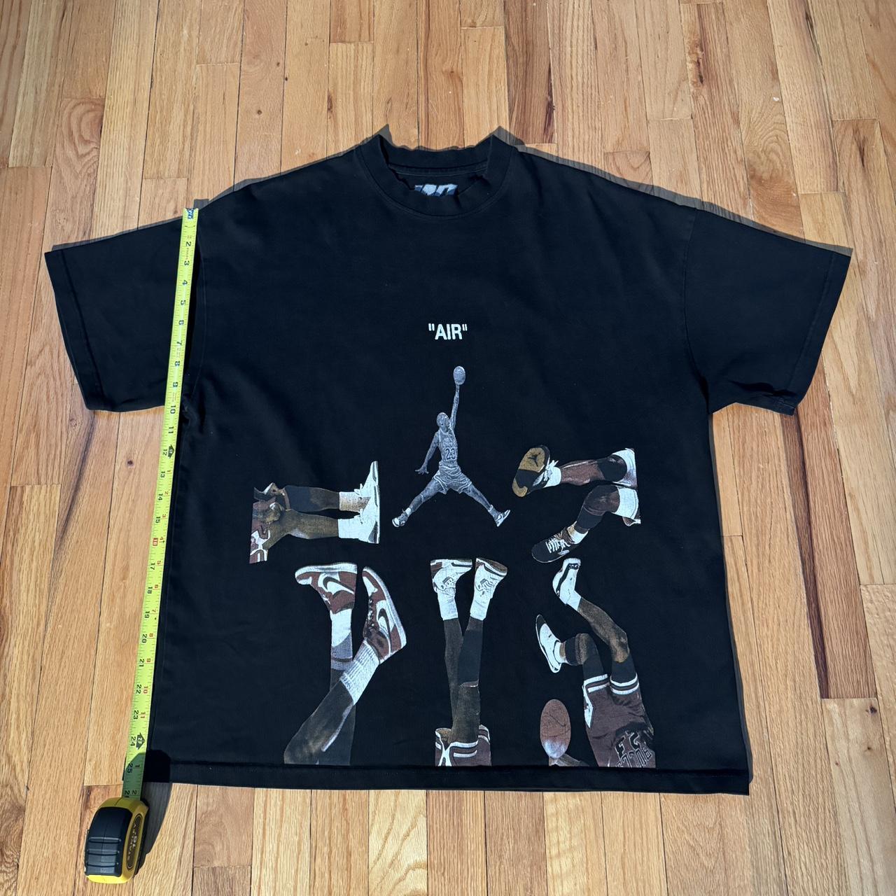 off white jordan tee black
