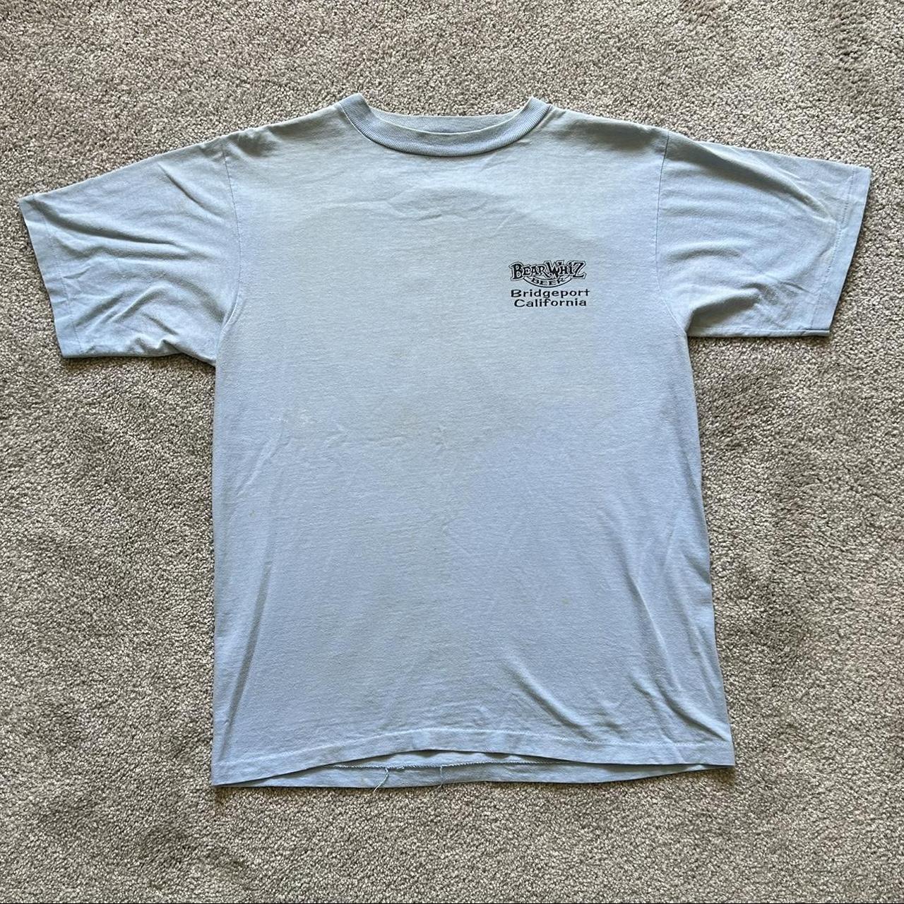 Hanes Men's Blue T-shirt | Depop