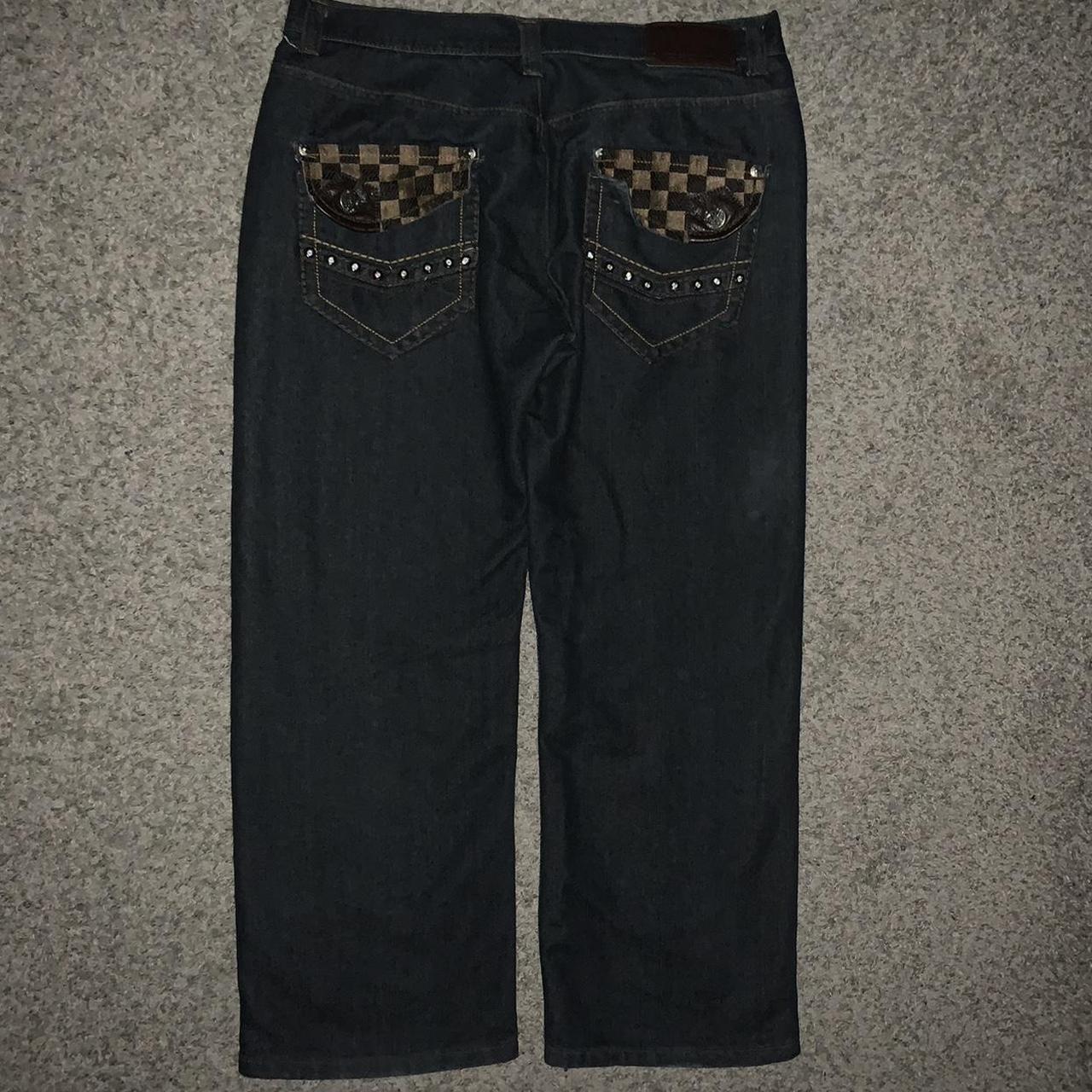 Louis Vuitton men's jeans size 32w 38L brands new - Depop