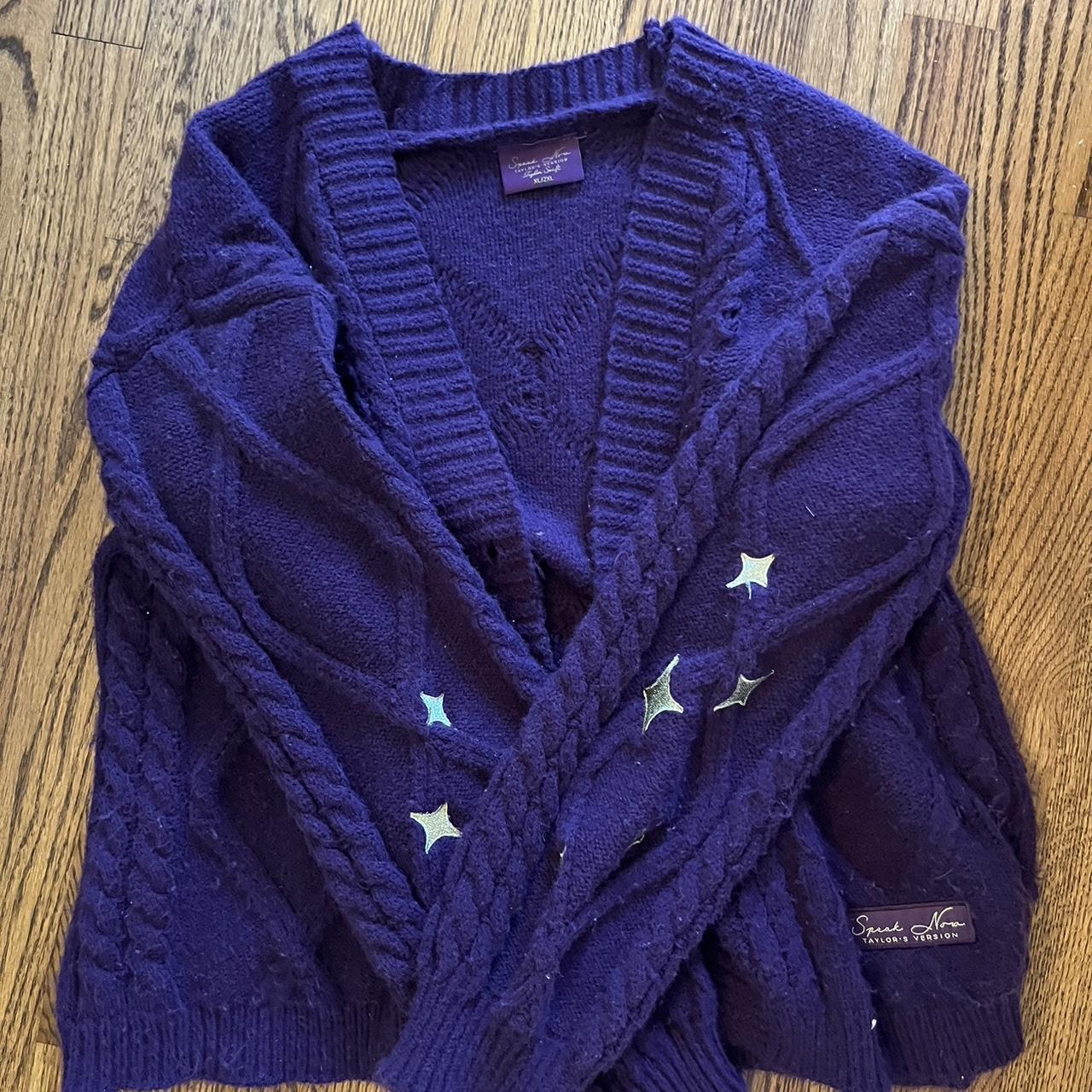 taylor swift speak now cardigan gently loved, good... - Depop