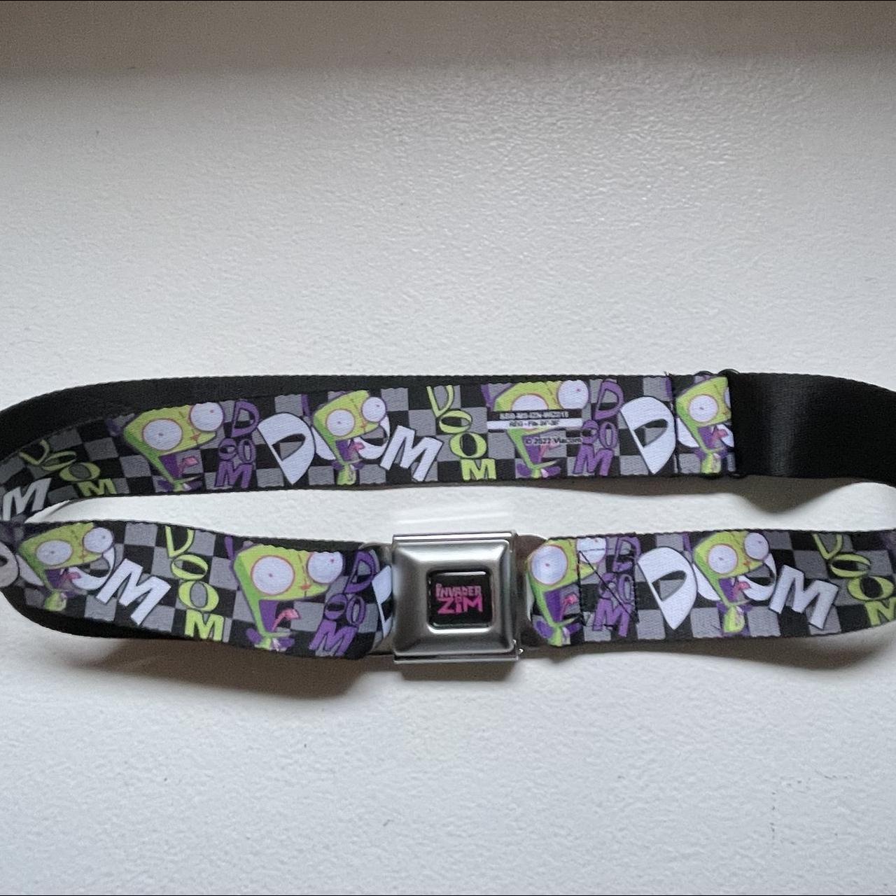 invader zim seatbelt belt from hot topic!!... - Depop