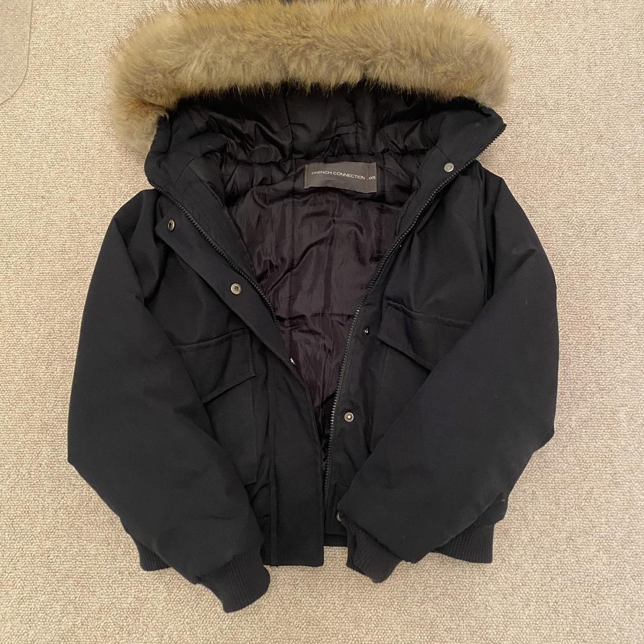 French connection womens winter coat, size XXS, fits... - Depop