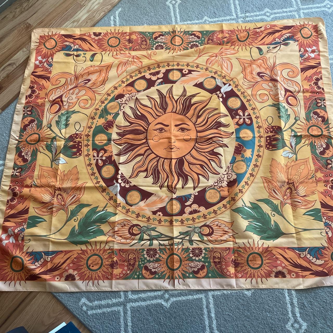 Orange discount sun tapestry