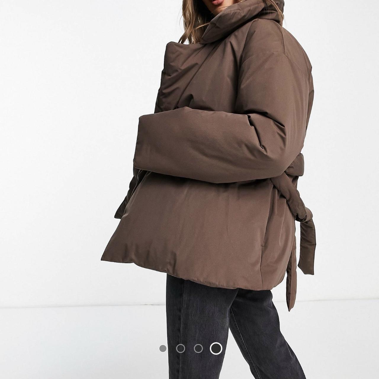 Belted Puffer Brown Asos Puffer Coat Threadbare Petite Addison