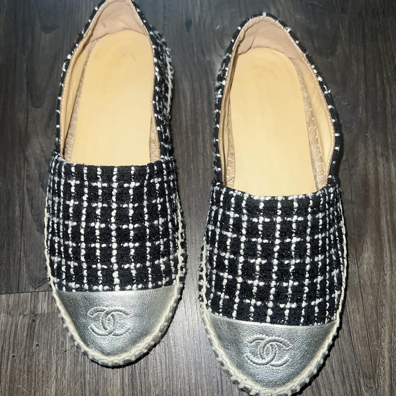 espadrille noir chanel