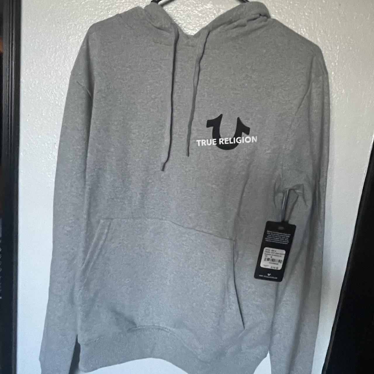 brand new true religion hoodie open to all... Depop