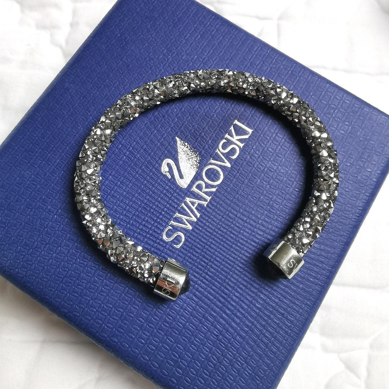 Swarovski Crystal Bracelet - Black Leather Bracelet Womens - Crystal Cuff Bracelet - Womens Leather Wrap on sale Bracelet - Wide Bracelet