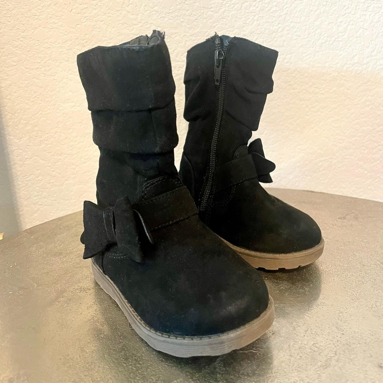 Cat & Jack Black Boots Depop