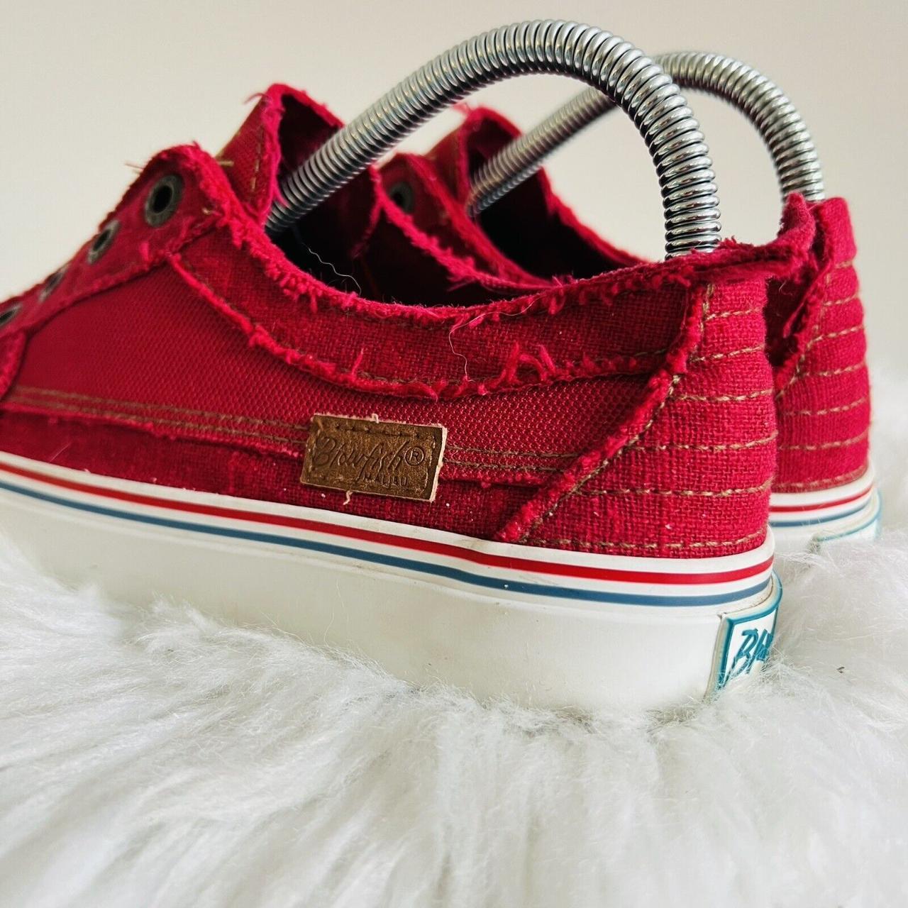 Blowfish Red Malibu Slip on No Lace Low Top Sneakers... - Depop