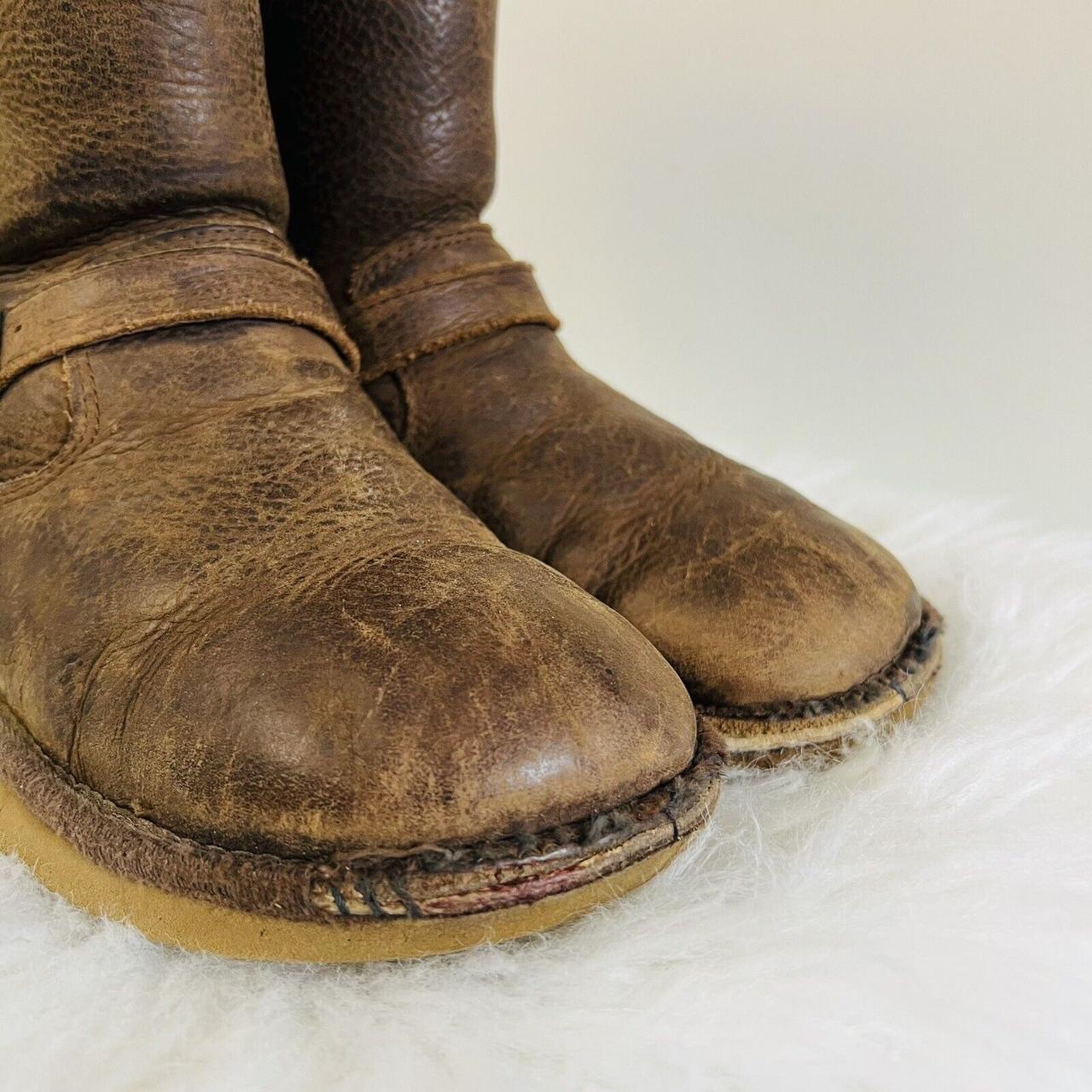 Ugg 1969 Kensington Brown Leather Side Buckle And Zip Depop 5219