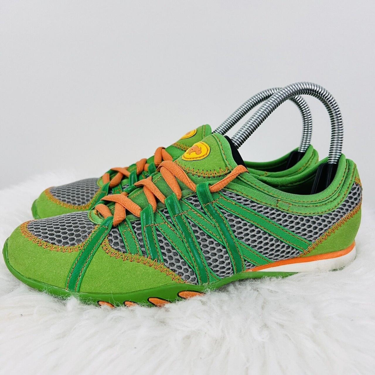 Rocket Dog Green & Orange Low Top Lace Up Sneakers... Depop