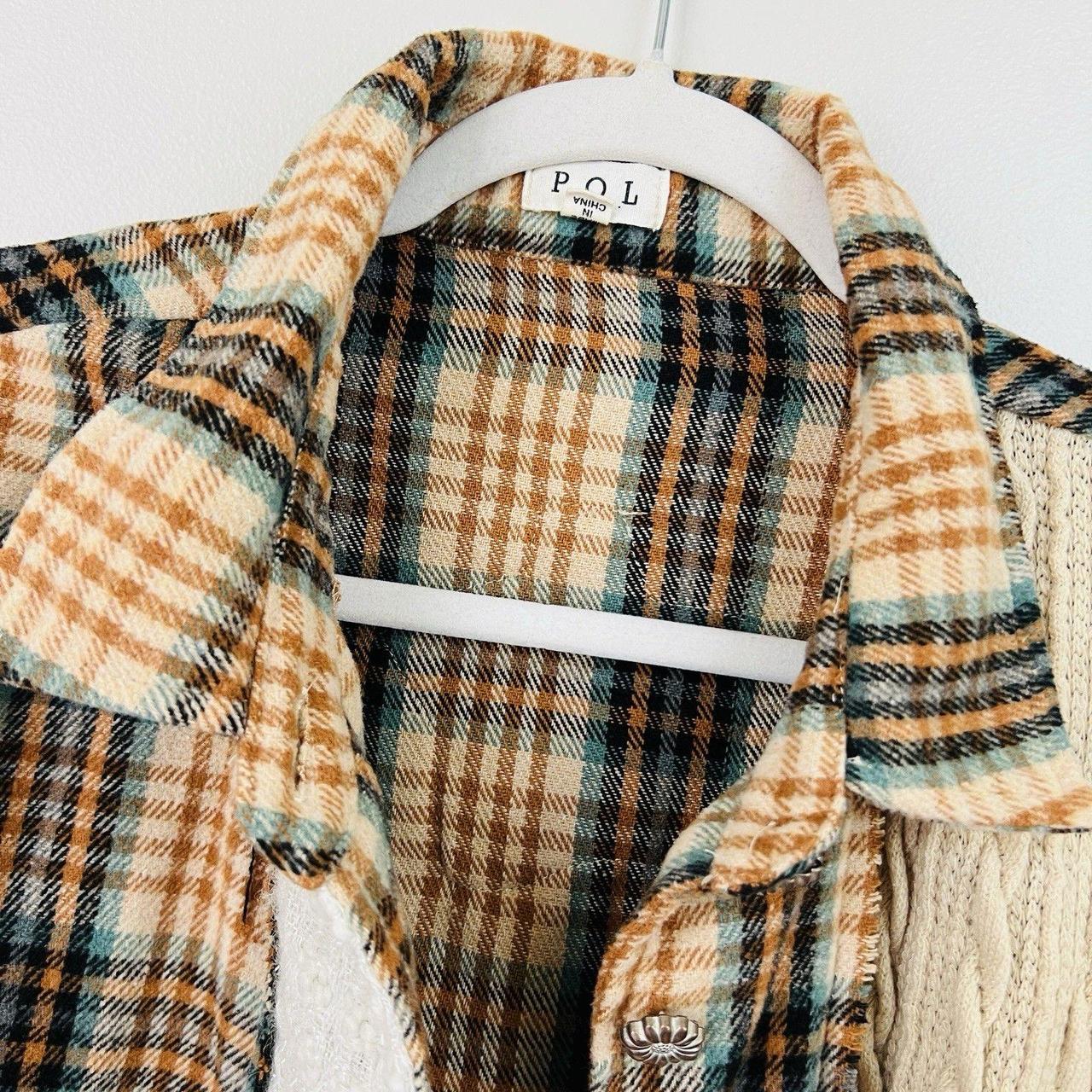 Women's Jacket - Brown - M – POL Mixed Patchwork … - image 3