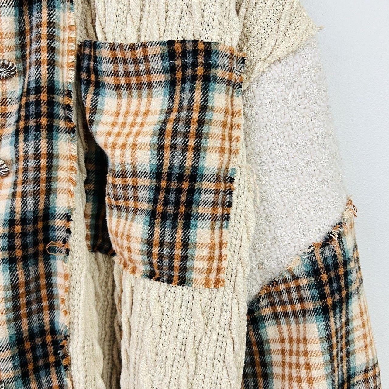 Women's Jacket - Brown - M – POL Mixed Patchwork … - image 5