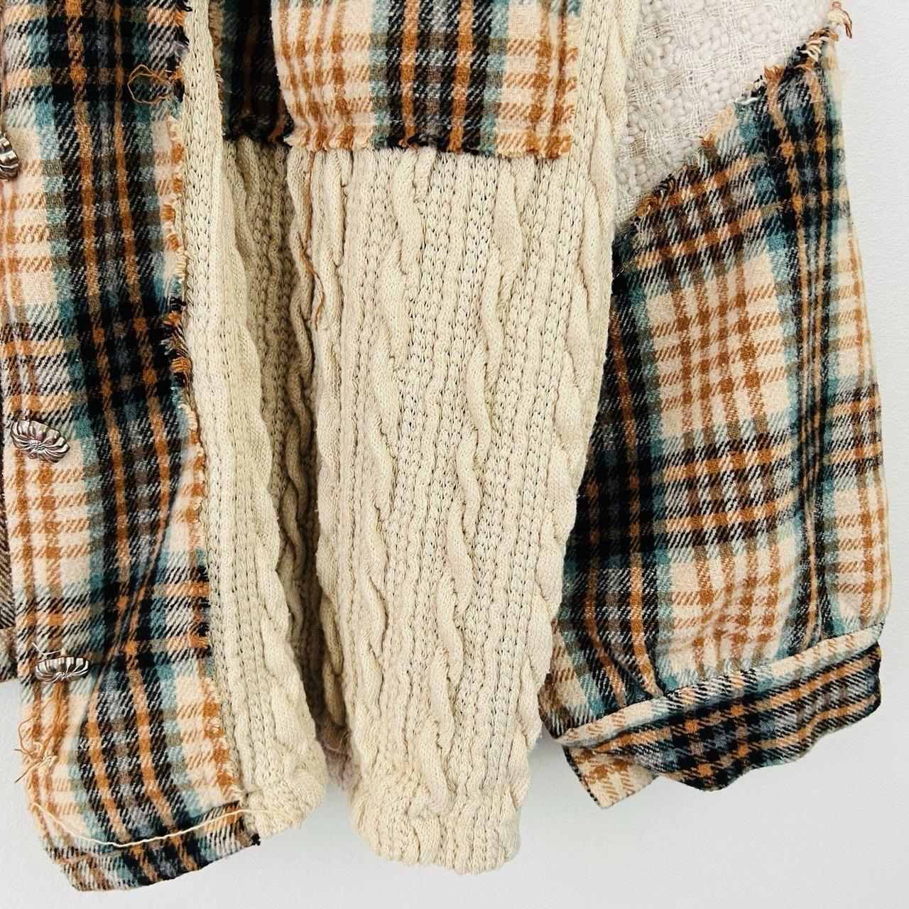 Women's Jacket - Brown - M – POL Mixed Patchwork … - image 6