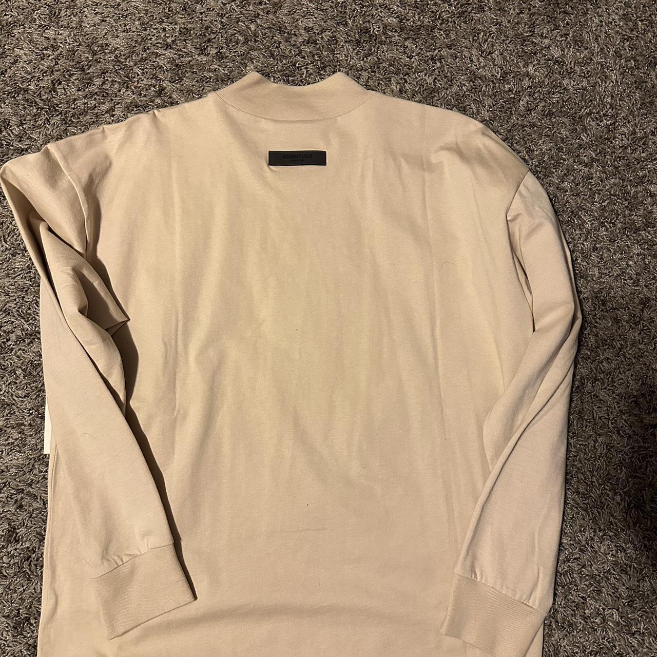 Fear of God Essentials Light Tuscan long sleeve size...