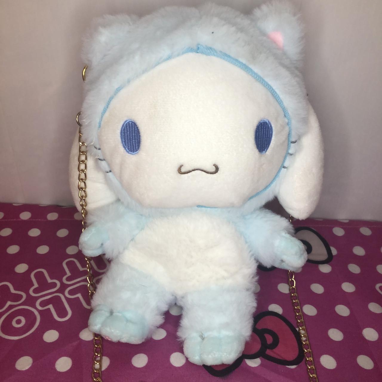 Cinamoroll sanrio blue cat costume plush side... - Depop