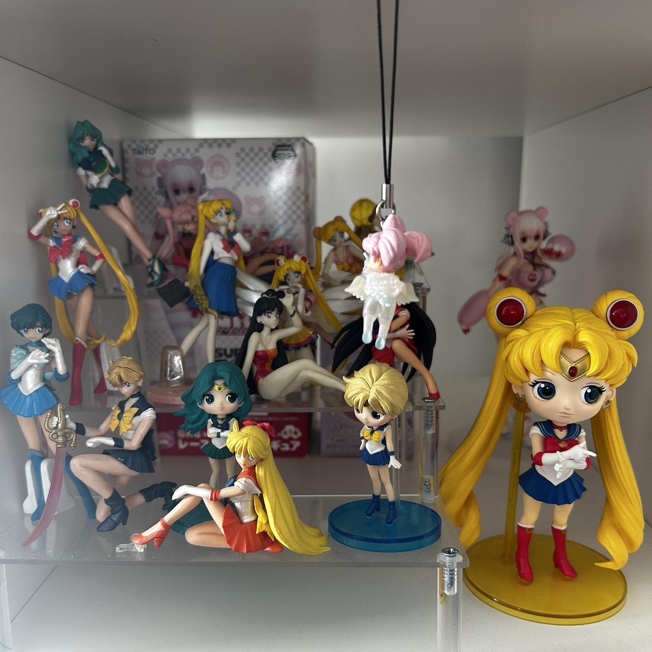 sailor moon figure bundle! X3 authentic q posket... - Depop