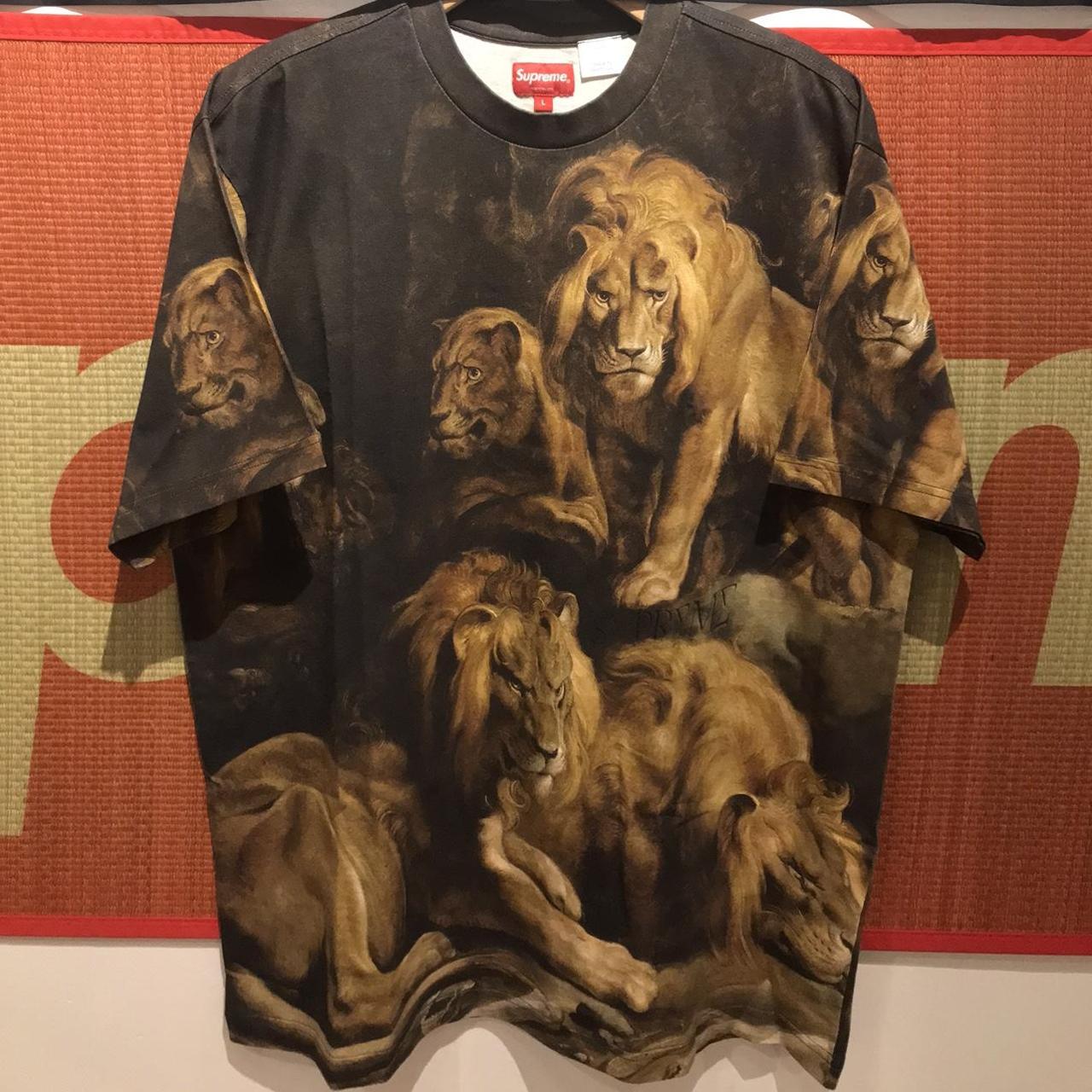 Deadstock FW22 supreme lion den animal aop all over... - Depop