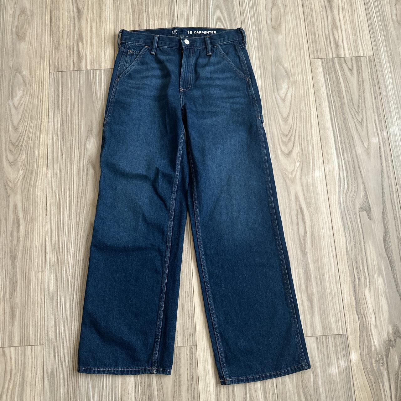 Gap carpenter jeans. Baggy and relaxed fit. Size 16... - Depop