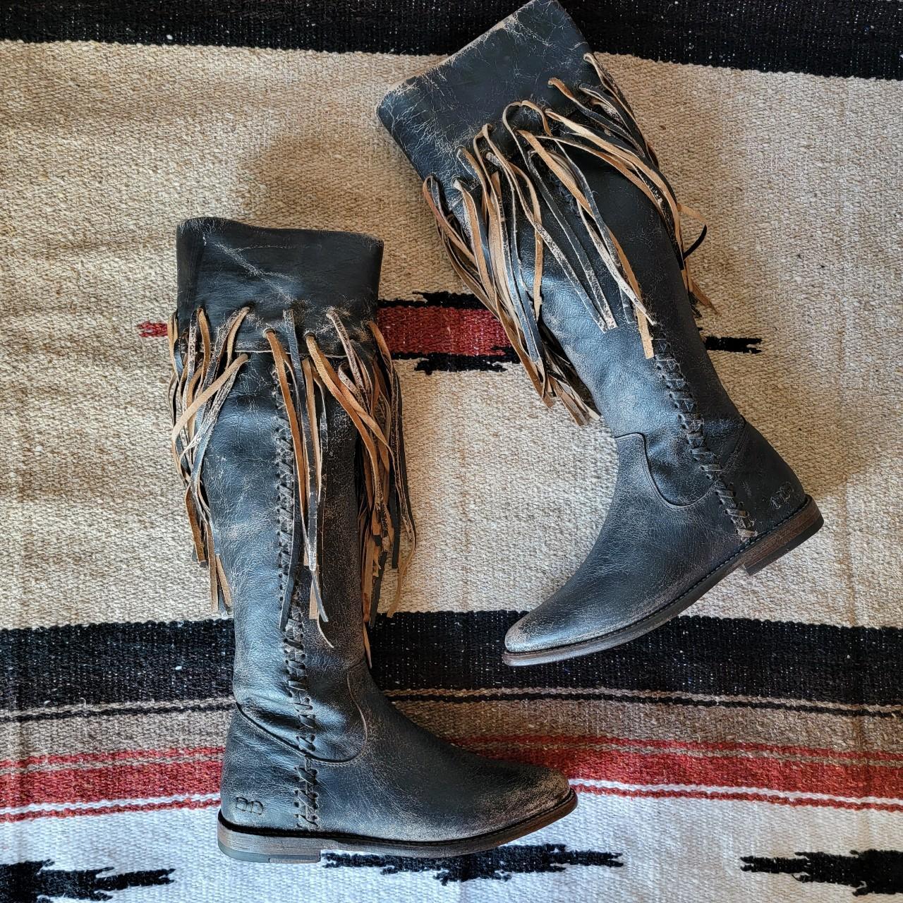 Bed St Hoplia Tall Fringe Boot Size 7 Color Depop