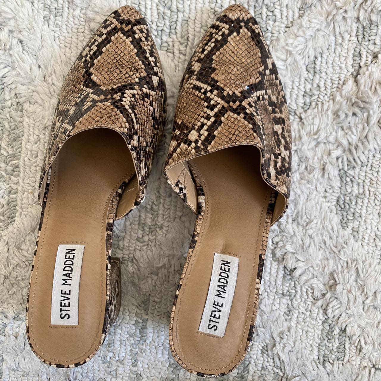 Steve madden sale leopard print mules