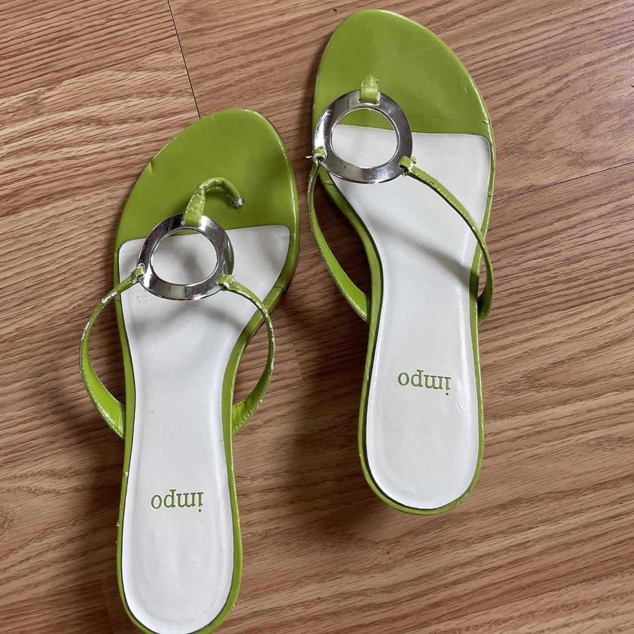 Impo Women's Green and Silver Sandals