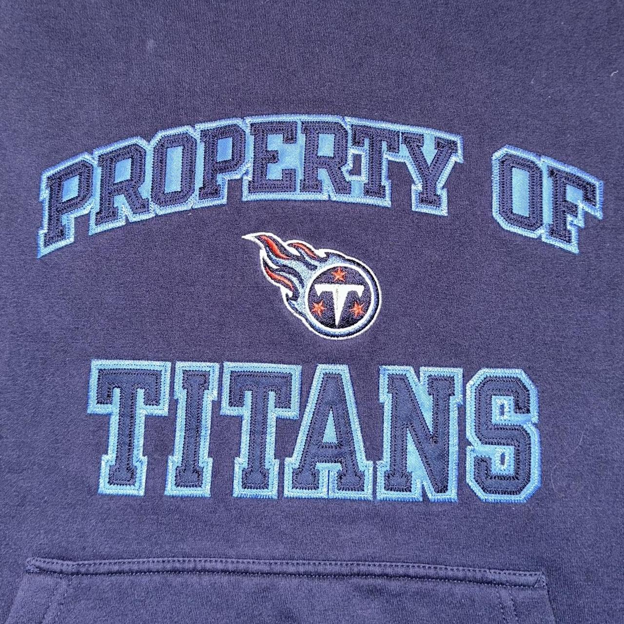 Tennessee Titans Hoodie Mens Large Blue Gray Fleece - Depop