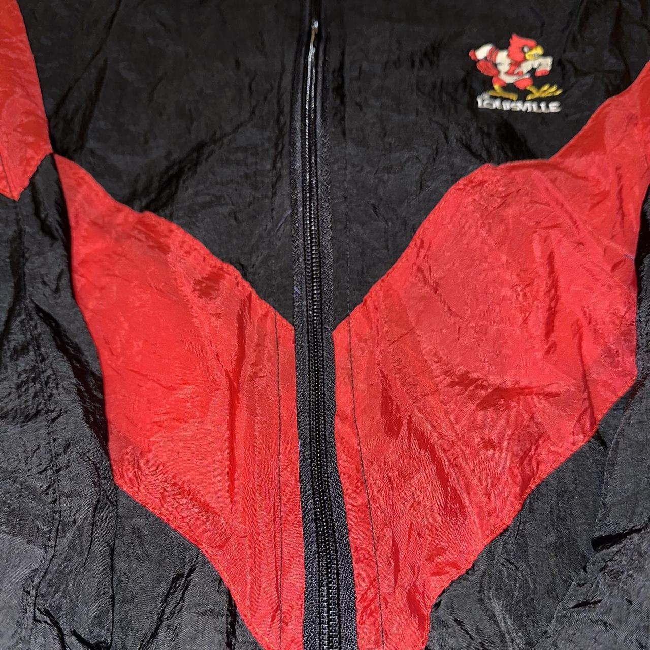 Louisville Cardinals Jacket ZIPPER HAS MISSING - Depop