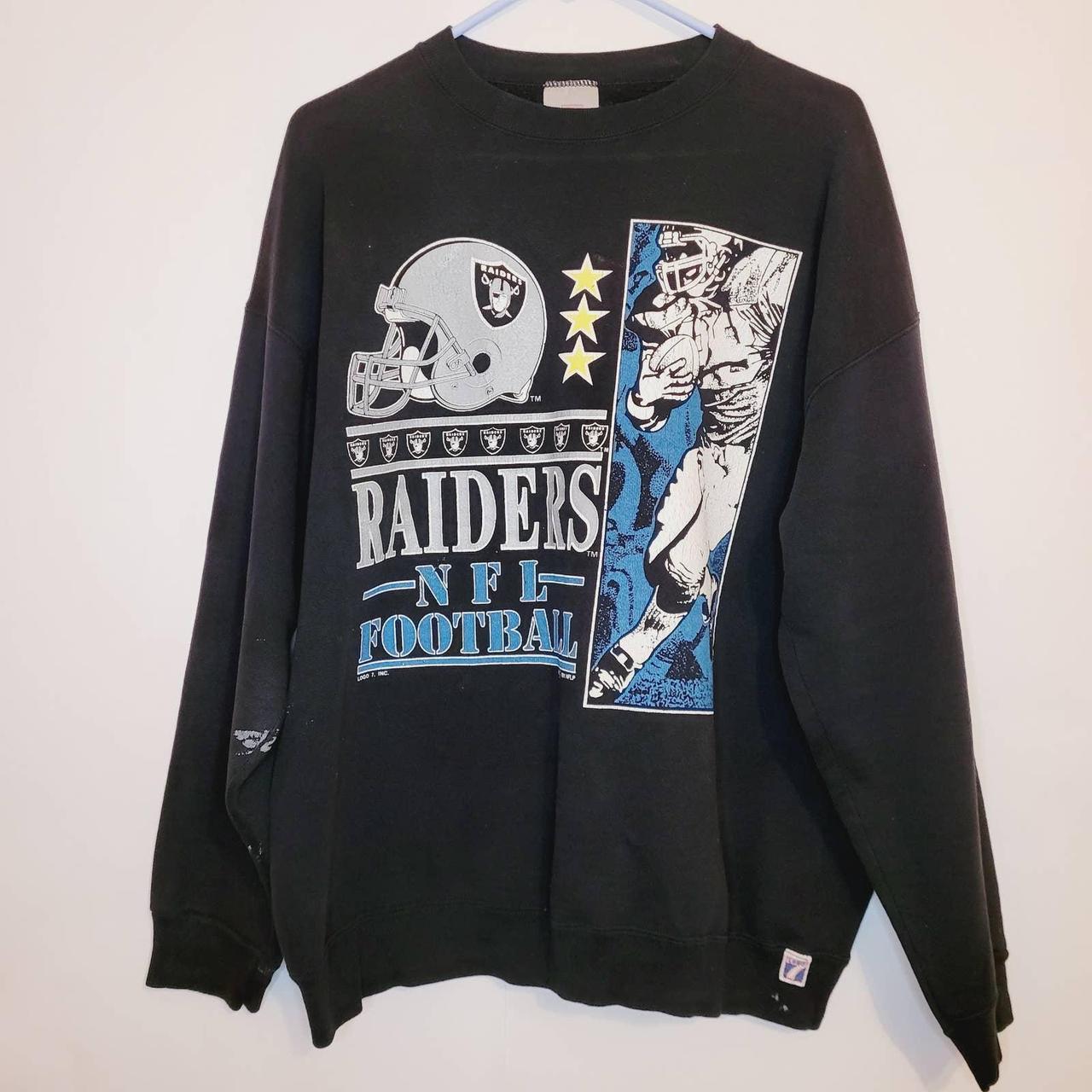 Vintage 90s Oakland Raiders Sweatshirt Crewneck NFL Logo 7 