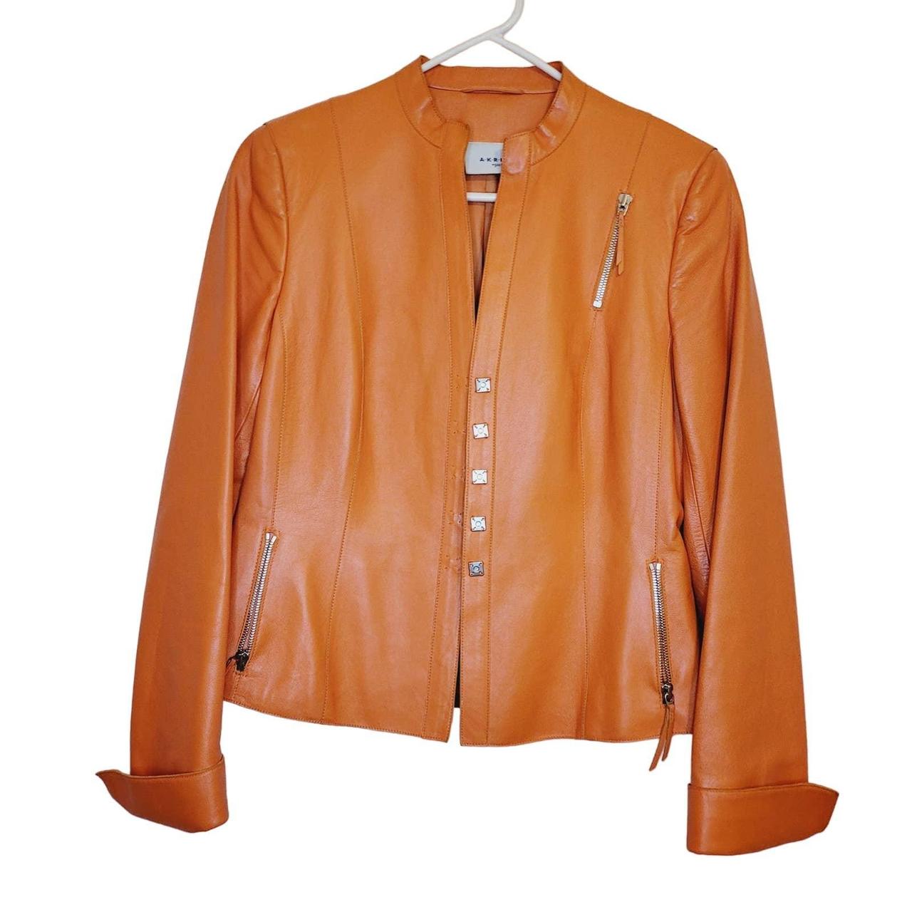 Akris punto hot sale leather jacket