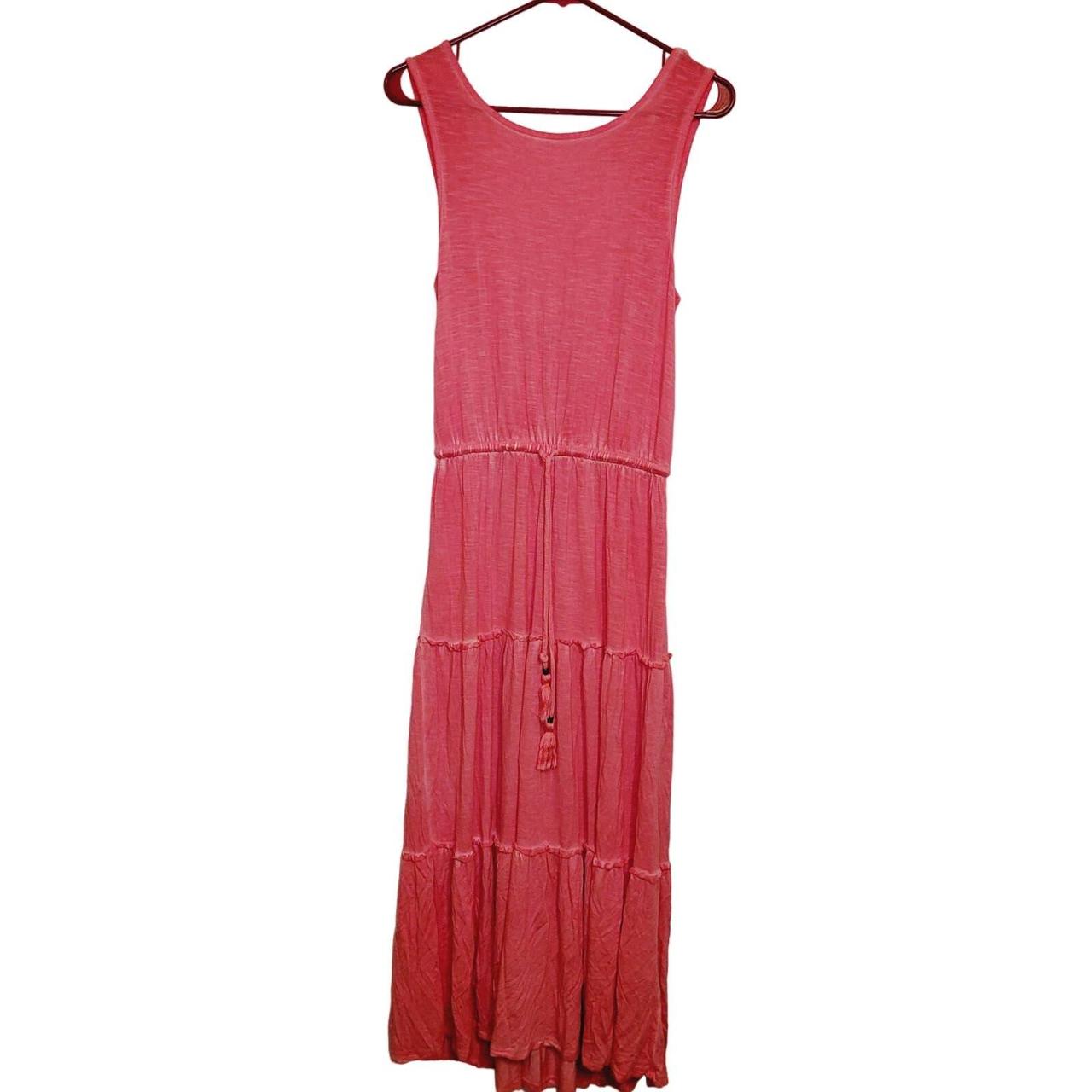 Knox Rose pink tiered maxi dress, Size