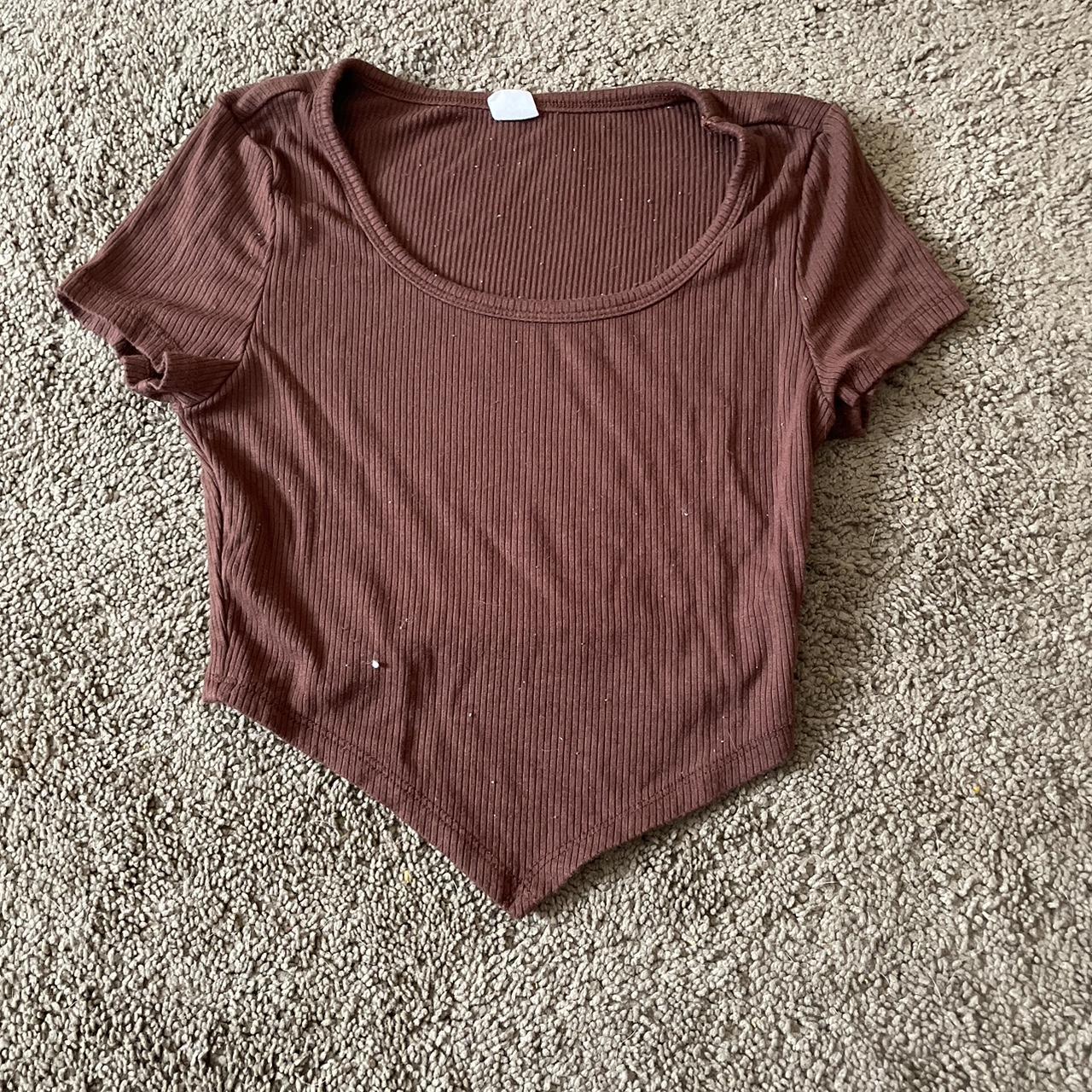 SHEIN Brown Croptop Depop