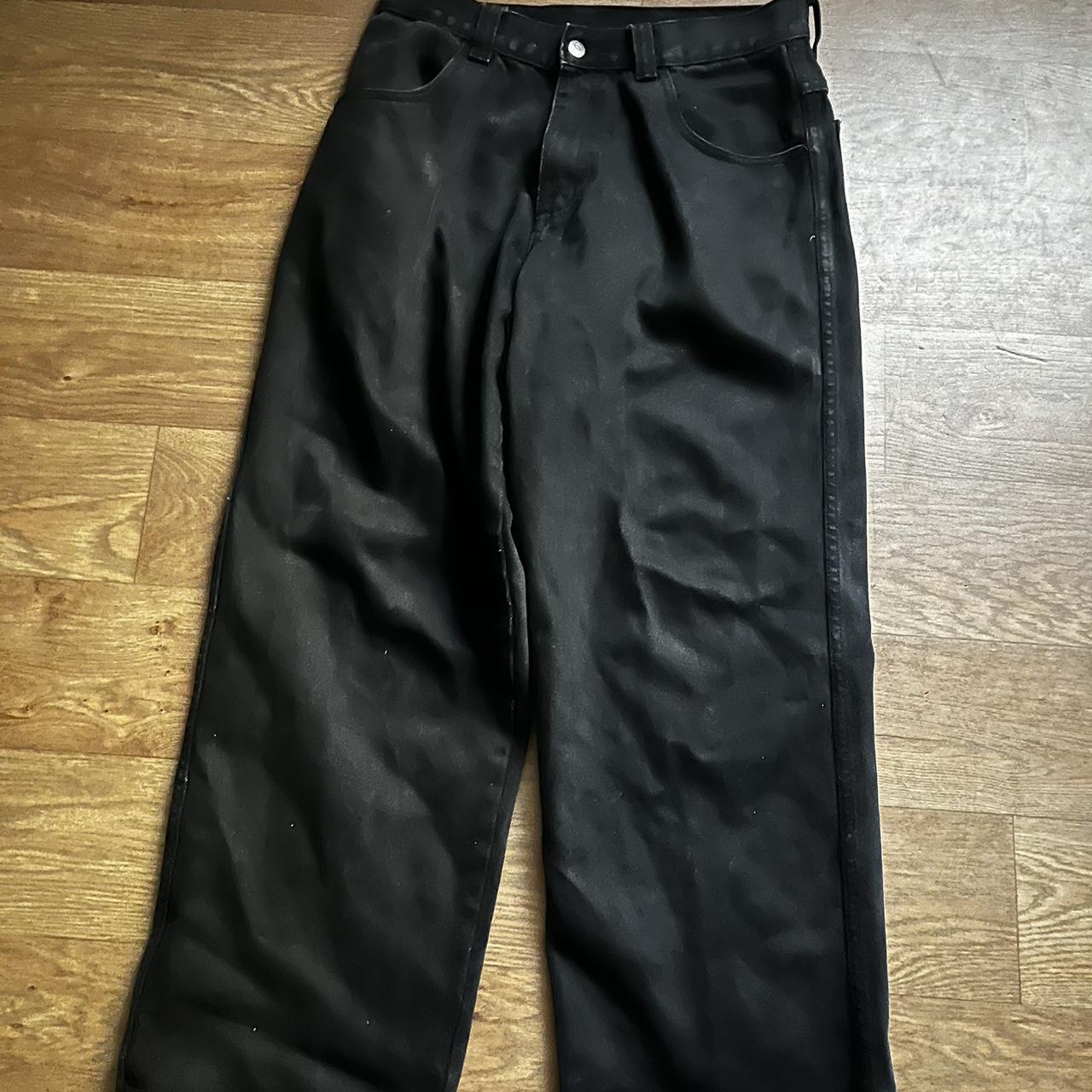 rare black interstate jeans inseam 28 fits like a... - Depop