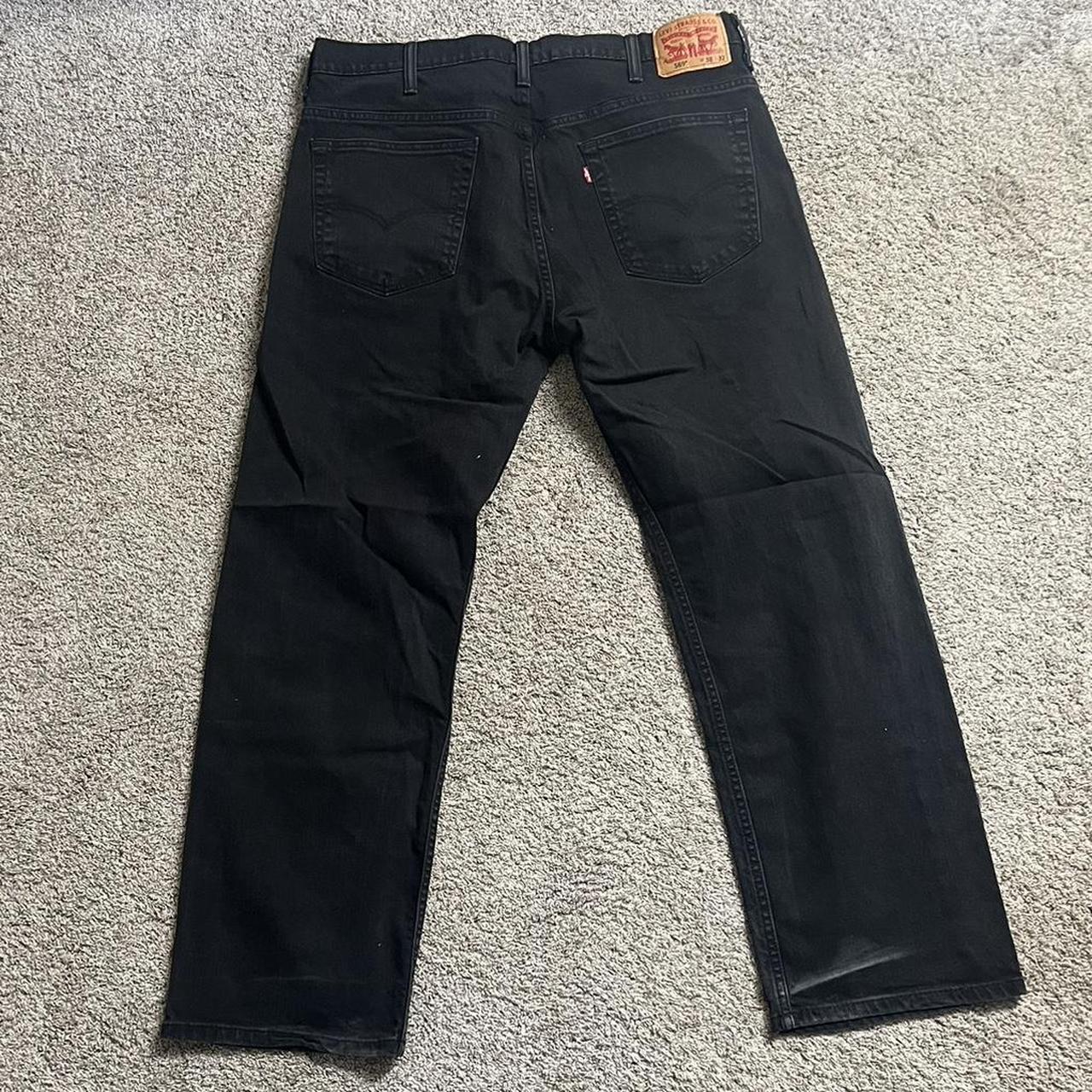 Levi’s Red Tabs Jeans Jet Black color no flaws... - Depop