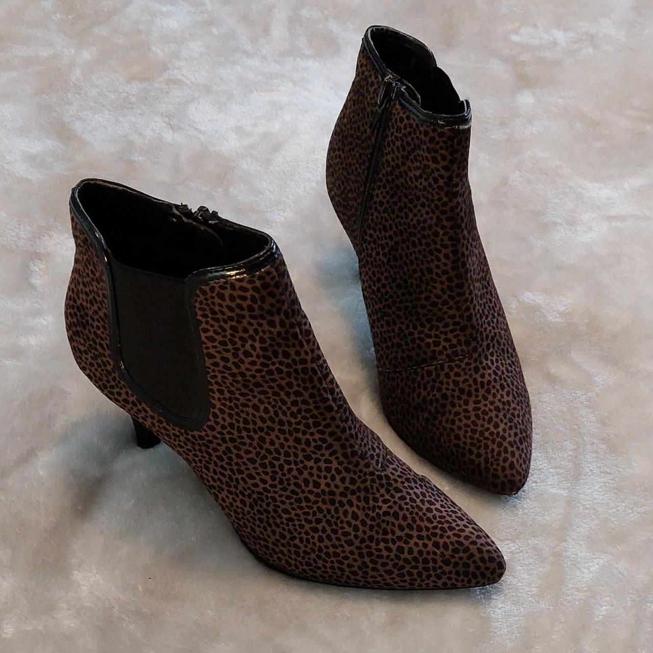 M&s leopard hot sale boots