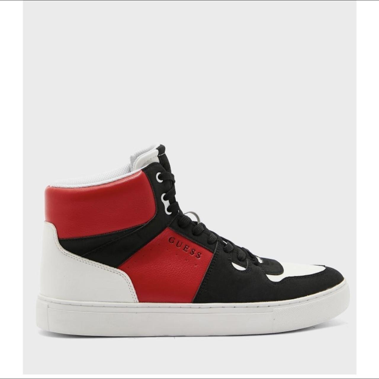 guess red shoes sneakers