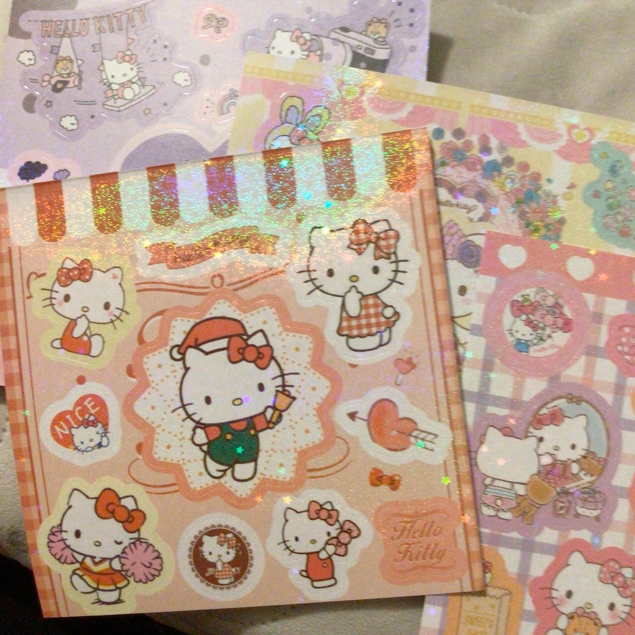 Hello kitty 1987 coloring book with stickers Only - Depop