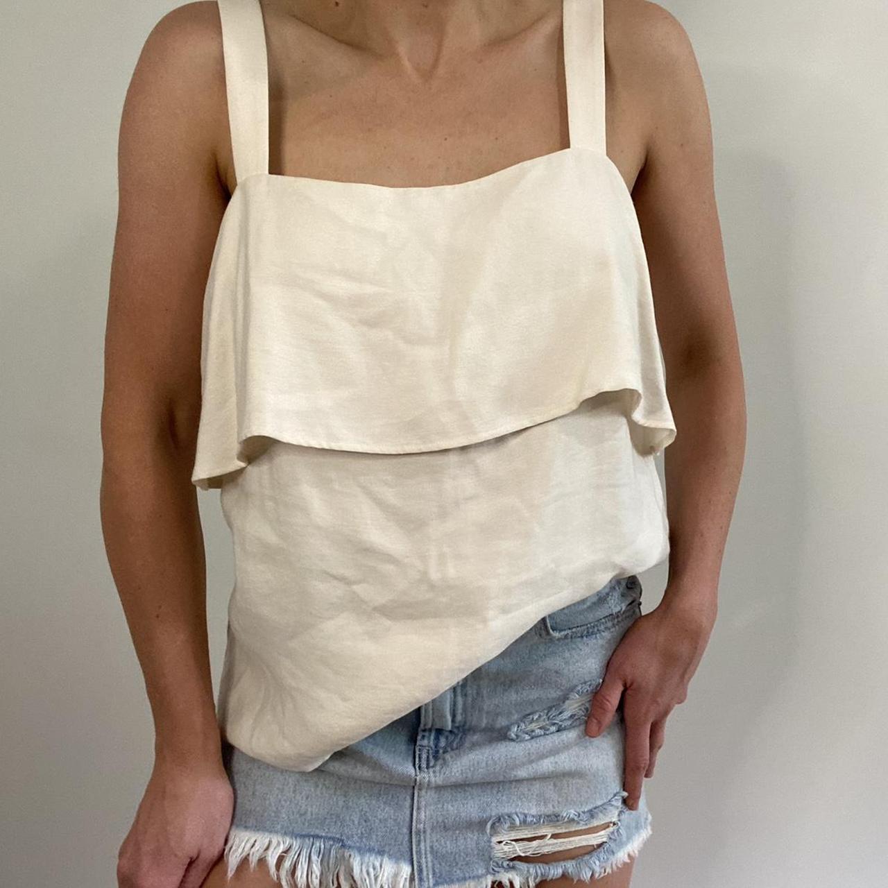 Women's Cream Top Depop