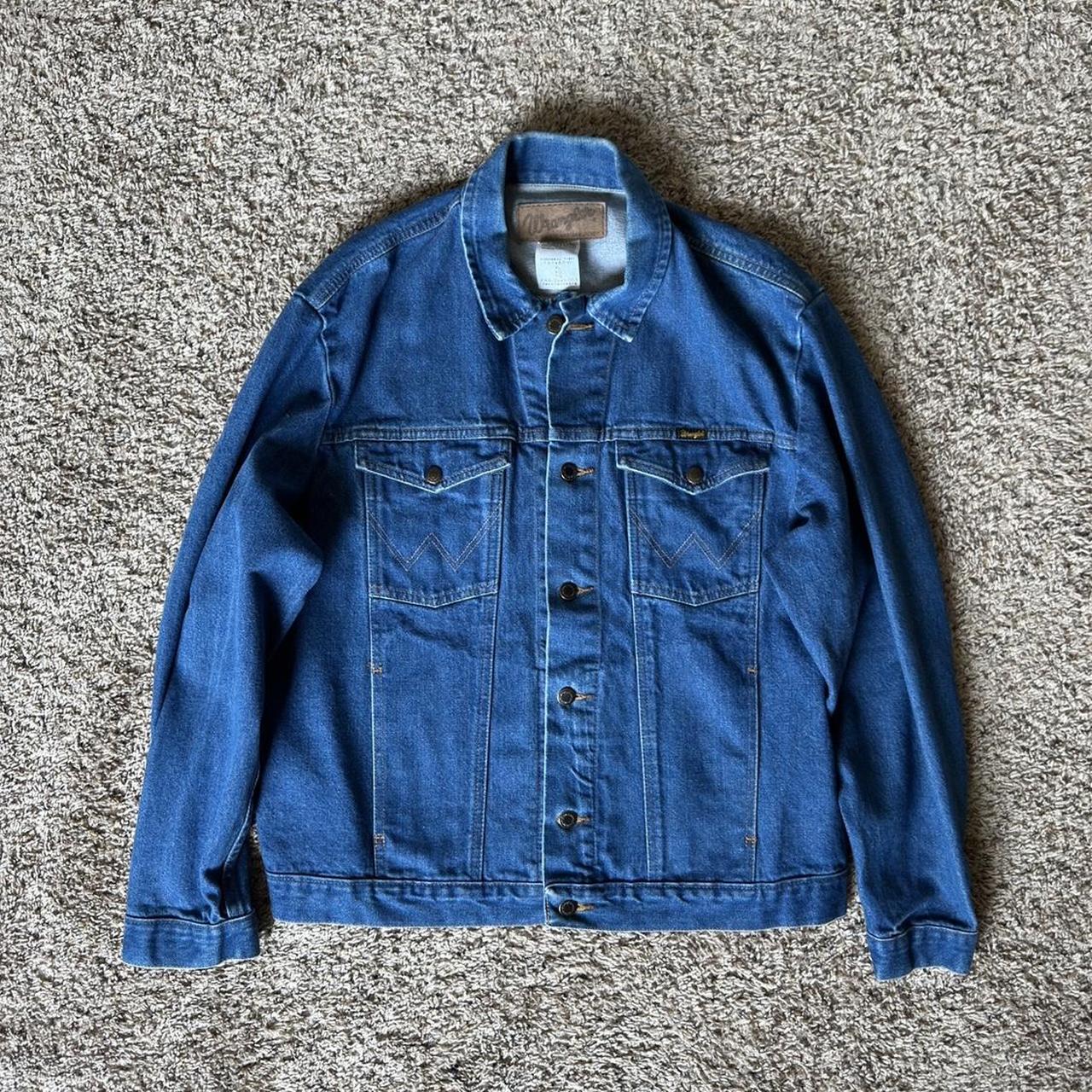 Wrangler Men's Blue Jacket | Depop