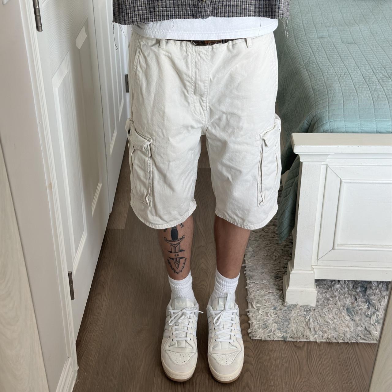 y2k levi’s cargo shorts • fits a 36, 6ft for... Depop