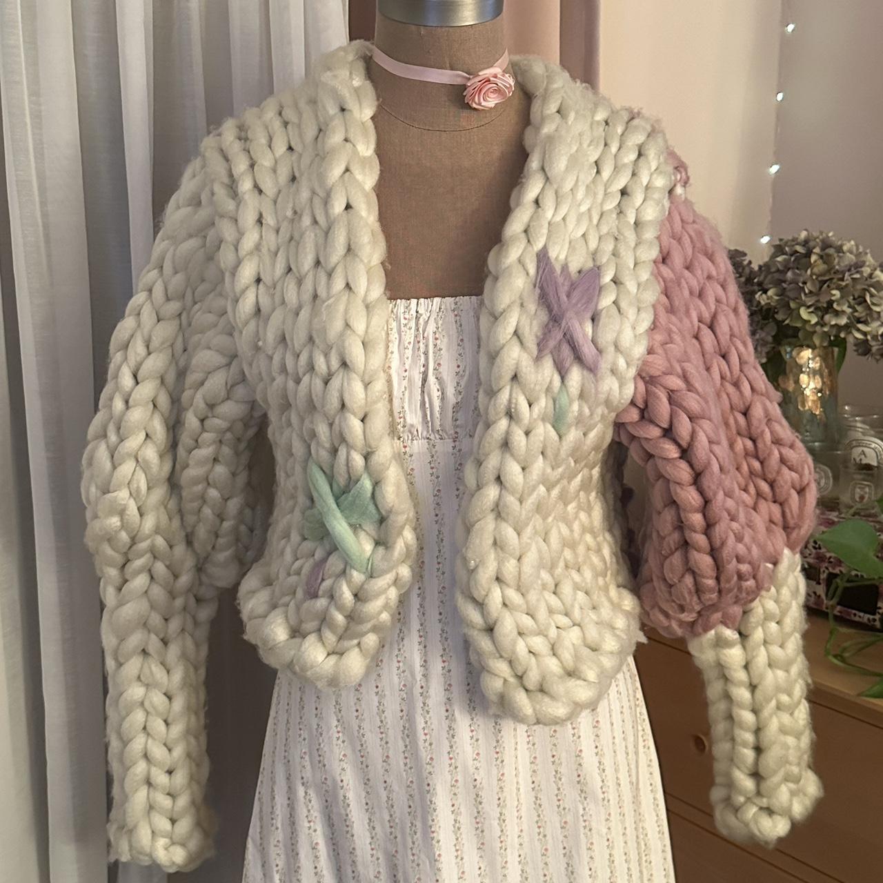 Iconic Hope Macaulay super chunky knit jacket/ | Depop