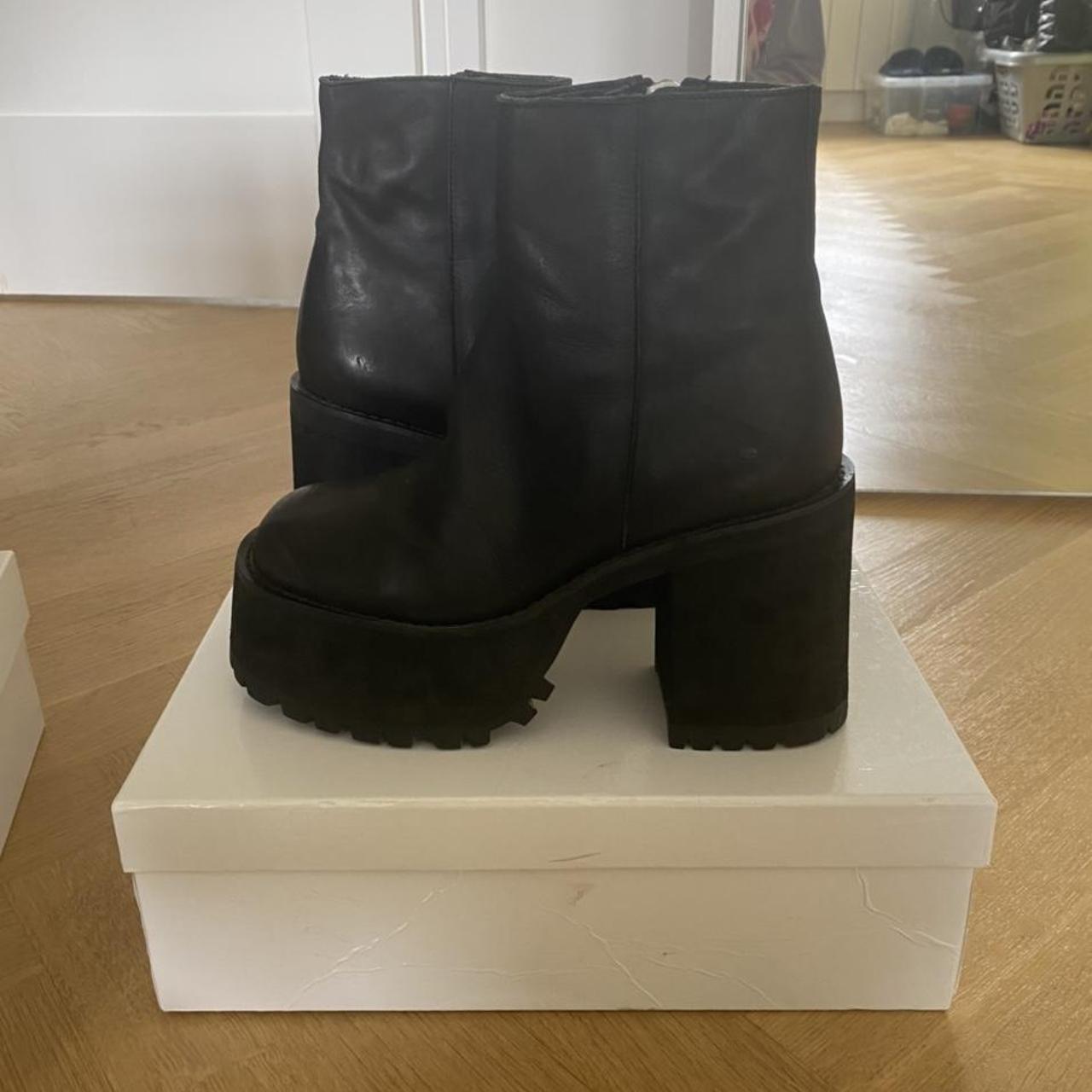 Unif Bonnie Platform Boots Uk 3 Worn Twice Depop