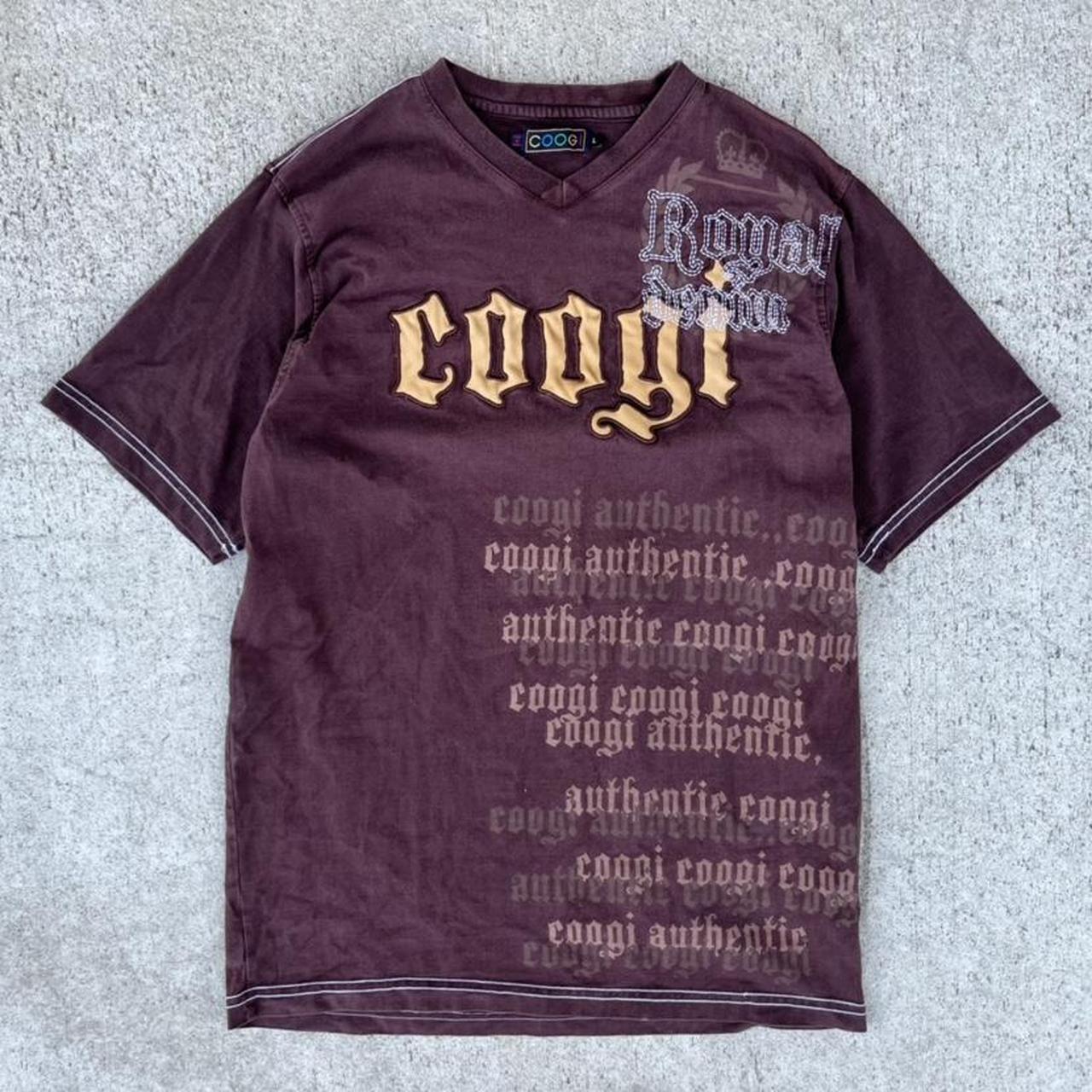 Coogi Men's Brown T-shirt | Depop