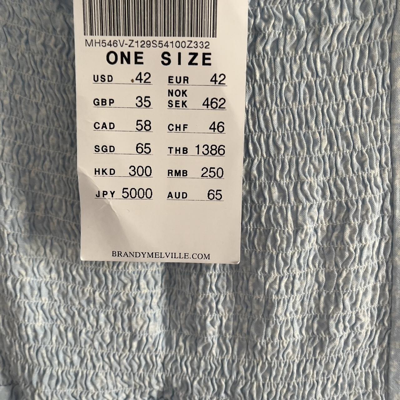 long baby blue brandy melville floral dress, brand new